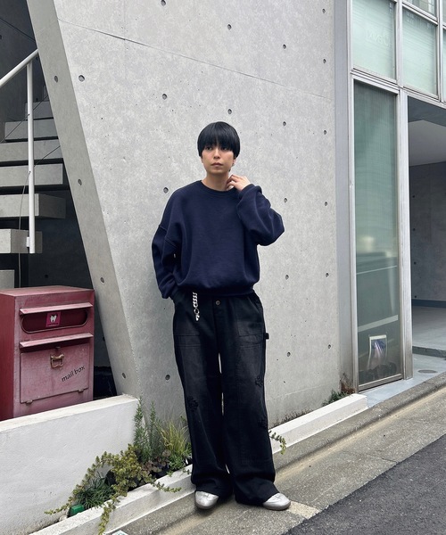 「MandO(Auntie Rosa)」 ペインターパンツ SMALL ベージュ メンズ_画像4