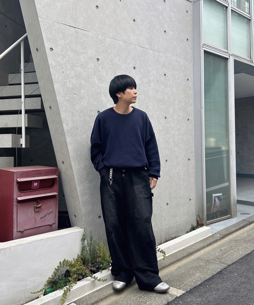 「MandO(Auntie Rosa)」 ペインターパンツ SMALL ベージュ メンズ_画像5