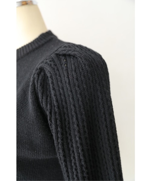 「CAWAII」 「v．i．a．n．t．e」長袖ニット FREE アイボリー レディース_画像4