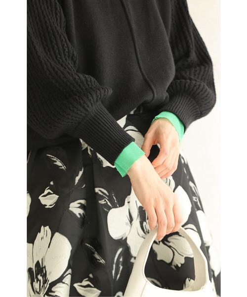 「CAWAII」 「v．i．a．n．t．e」長袖ニット FREE アイボリー レディース_画像6