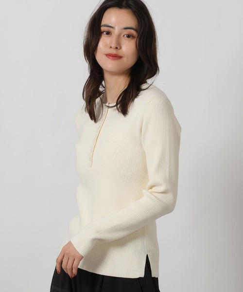 LAKOLE（ラコレ） ニット セーター 14ゲージヘンリーネックニットプル