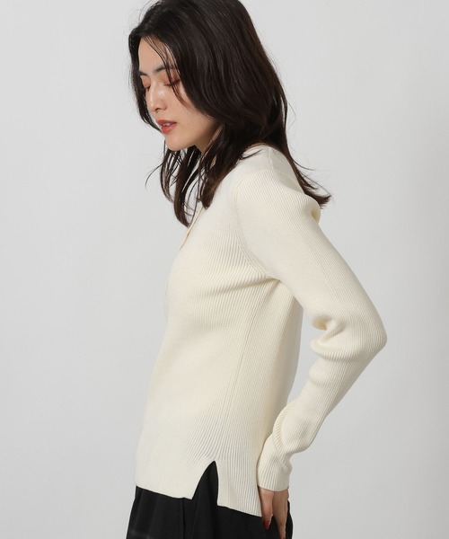 LAKOLE（ラコレ） ニット セーター 14ゲージヘンリーネックニットプル