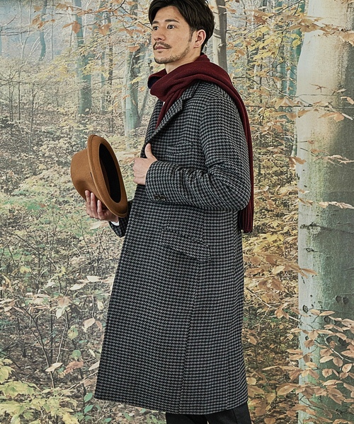 「UNION STATION」 チェスターコート M ブラック メンズ_画像3