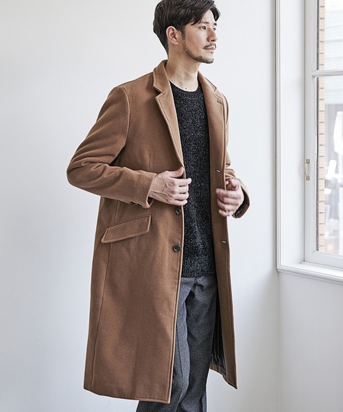 「UNION STATION」 チェスターコート M ブラック メンズ_画像4