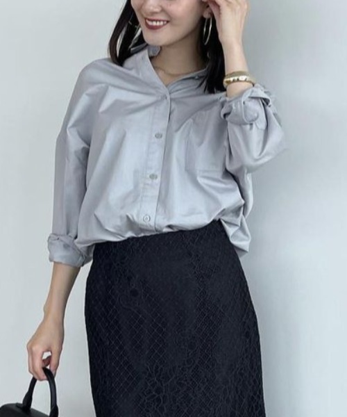 anuans（アニュアンス） 長袖シャツ FREE ホワイト レディース