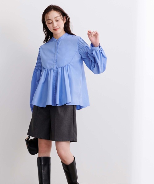 「ur's」 長袖ブラウス M ライトグリーン レディース_画像7