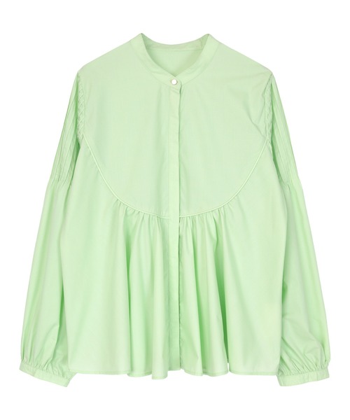 「ur's」 長袖ブラウス M ライトグリーン レディース_画像9