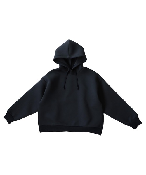 「antiqua」 プルオーバーパーカー FREE ブラック レディース