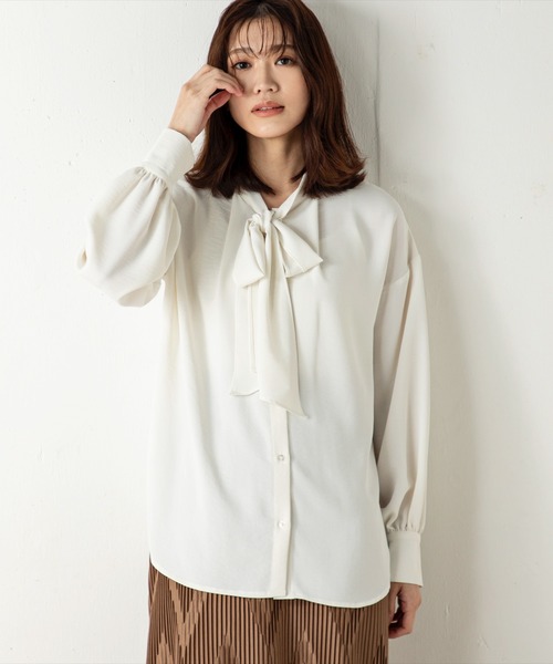 「MILLION CARATS」 長袖ブラウス FREE オフホワイト レディース_画像3