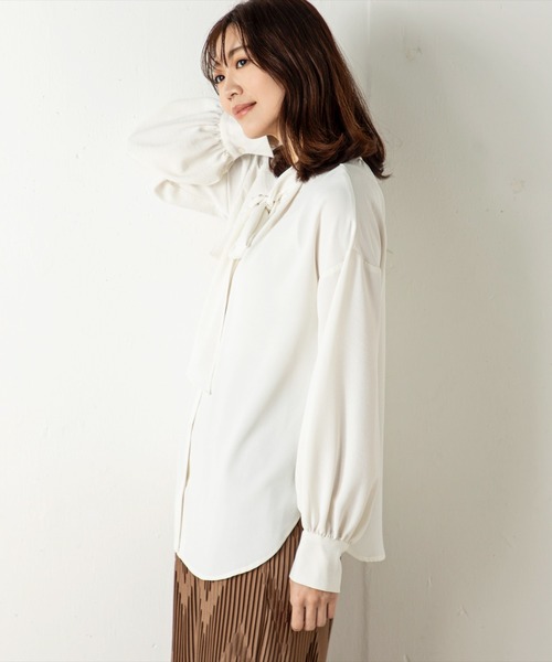 「MILLION CARATS」 長袖ブラウス FREE オフホワイト レディース_画像4