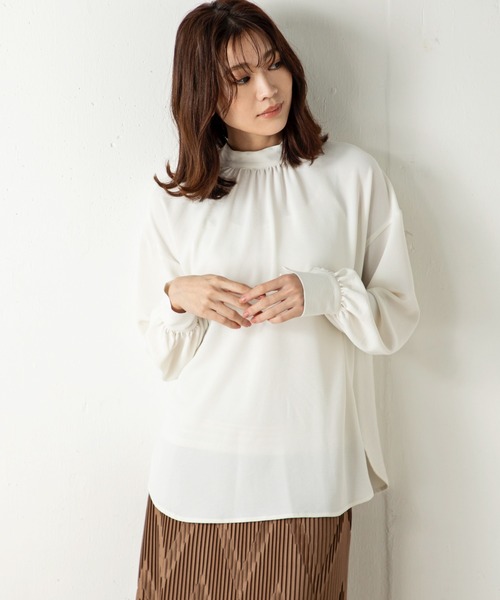 「MILLION CARATS」 長袖ブラウス FREE オフホワイト レディース_画像6