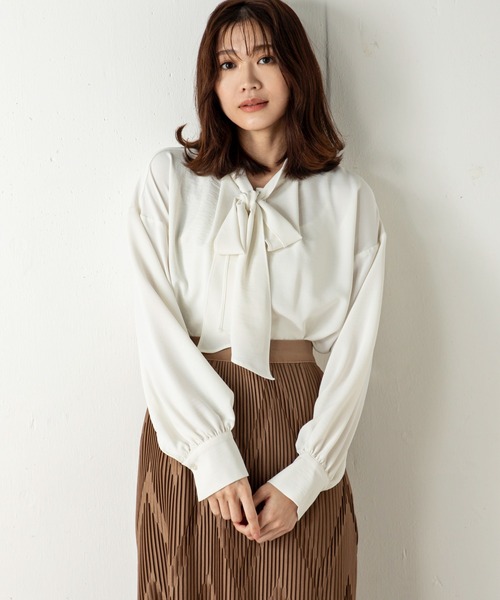 「MILLION CARATS」 長袖ブラウス FREE オフホワイト レディース_画像8