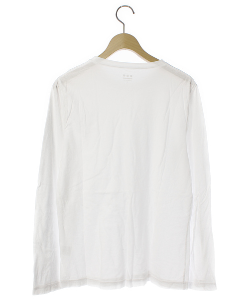 「three dots」 長袖Tシャツ M ホワイト メンズ_画像2