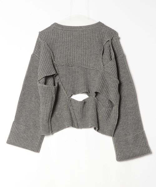 「k3」 長袖ニット ONE SIZE グレー レディース_画像2