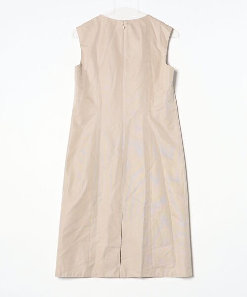 「LANVIN collection」 ノースリーブワンピース 38 ベージュ レディースの画像