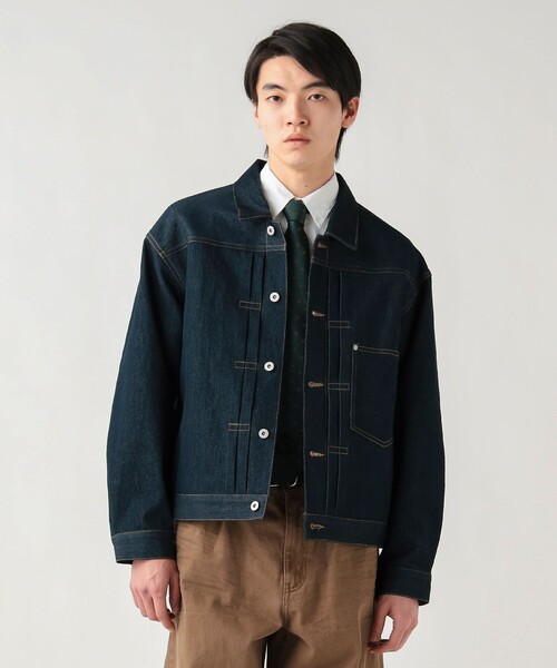 【デニム感】BEAMS HEART テーラードジャケット　M相当　アンコン BEAMS HEART（ビームス ハート） ジャケット テーラードジャケット