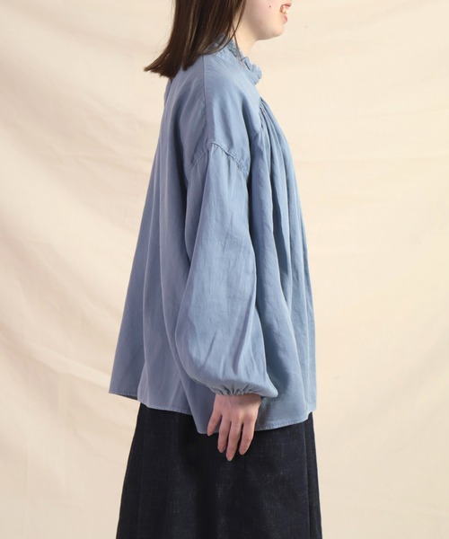 「Brocante」 長袖ブラウス 2 ライトグレー レディース_画像3