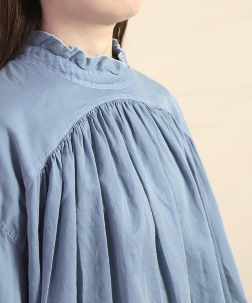 「Brocante」 長袖ブラウス 2 ライトグレー レディース_画像6