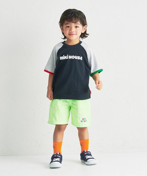 tシャツ 「WEB限定」バイカラー バックロゴ半袖Ｔシャツ キッズ 子供服 男の子 女の子の画像