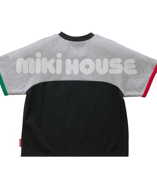 tシャツ 「WEB限定」バイカラー バックロゴ半袖Ｔシャツ キッズ 子供服 男の子 女の子の画像