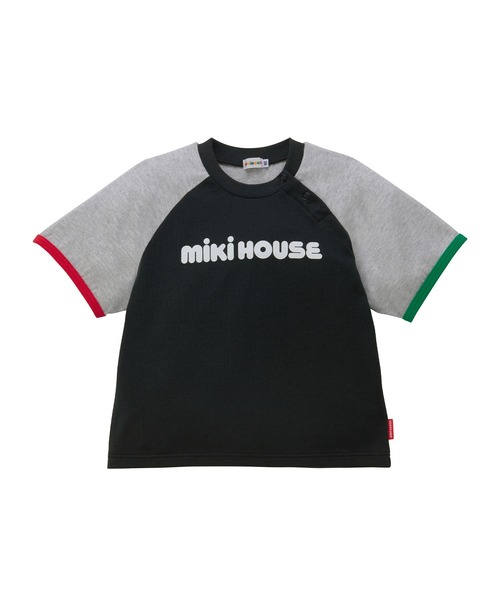 tシャツ 「WEB限定」バイカラー バックロゴ半袖Ｔシャツ キッズ 子供服 男の子 女の子の画像