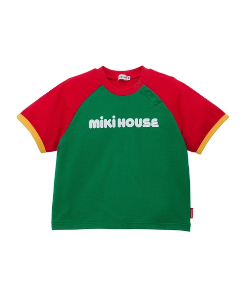 tシャツ 「WEB限定」バイカラー バックロゴ半袖Ｔシャツ キッズ 子供服 男の子 女の子の画像