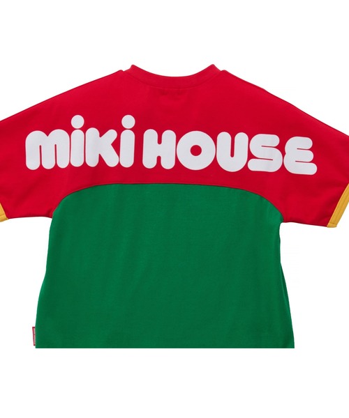 tシャツ 「WEB限定」バイカラー バックロゴ半袖Ｔシャツ キッズ 子供服 男の子 女の子の画像