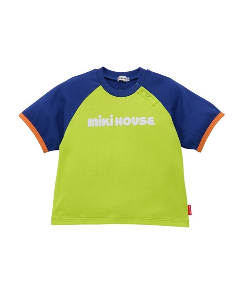 tシャツ 「WEB限定」バイカラー バックロゴ半袖Ｔシャツ キッズ 子供服 男の子 女の子の画像