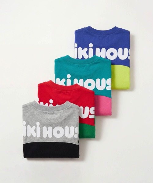 tシャツ 「WEB限定」バイカラー バックロゴ半袖Ｔシャツ キッズ 子供服 男の子 女の子の画像