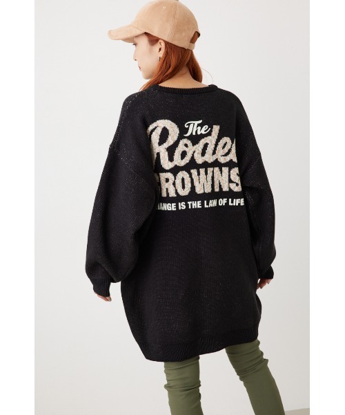 「RODEO CROWNS WIDE BOWL」 ニットワンピース FREE 杢グレー レディース_画像3