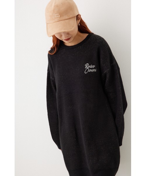 「RODEO CROWNS WIDE BOWL」 ニットワンピース FREE 杢グレー レディース_画像5