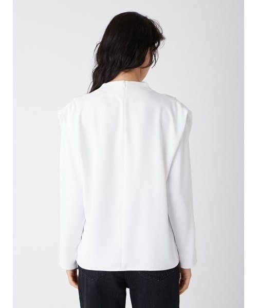 「Mila Owen」 長袖ブラウス 0 ネイビー レディース_画像4