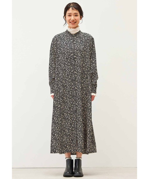 「Live in comfort」 長袖ワンピース 4L レッド レディース_画像8