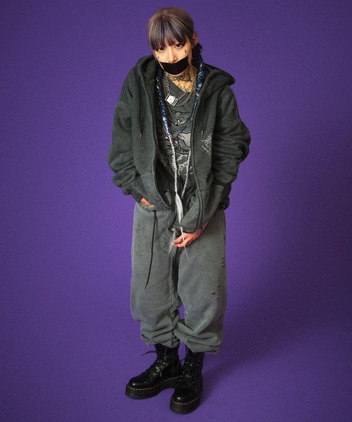 GALFY ジップアップパーカー ブラック GALFY（ガルフィー） ジップアップパーカー S ブラック メンズ