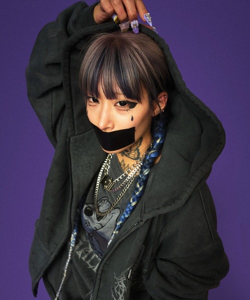 GALFY（ガルフィー） ジップアップパーカー S ブラック メンズ