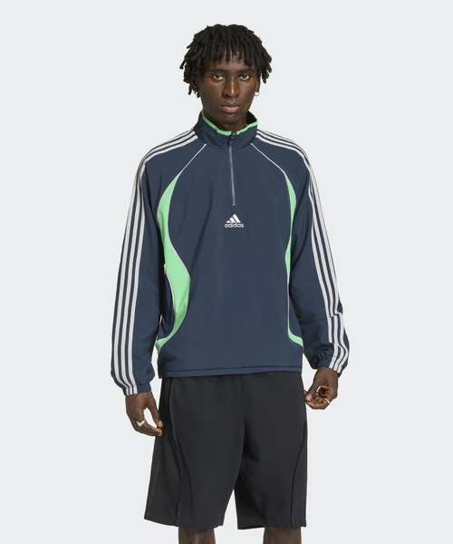 最終値下げ！【美品】アディダス キルティング セットアップ ハーフジップ 黒 adidas（アディダス） トレーナー スウェット チームガイスト ハーフ
