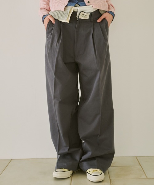 common gull products. チノパン 二層の腰周りなチノパンツ レディース