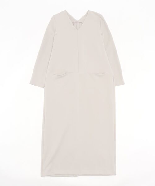 「STYLE DELI」 7分袖ワンピース 01 グレー レディース_画像2