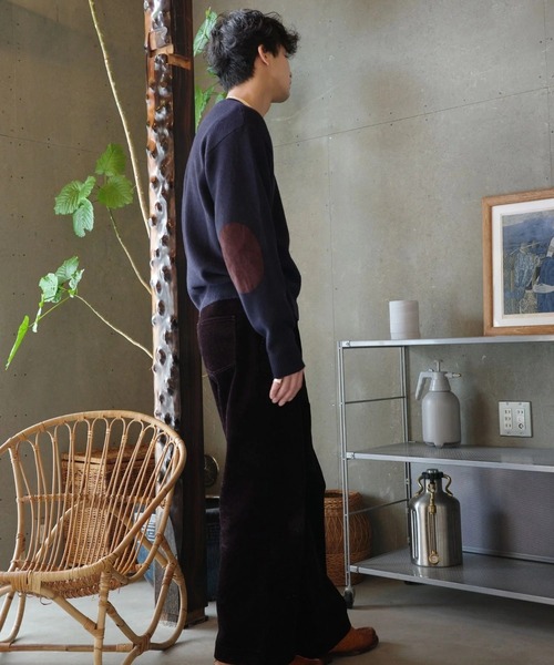 19ss エルボーパッチVネックニット Maison Margiela - エルボーパッチ セーター / ニット / セーター / V