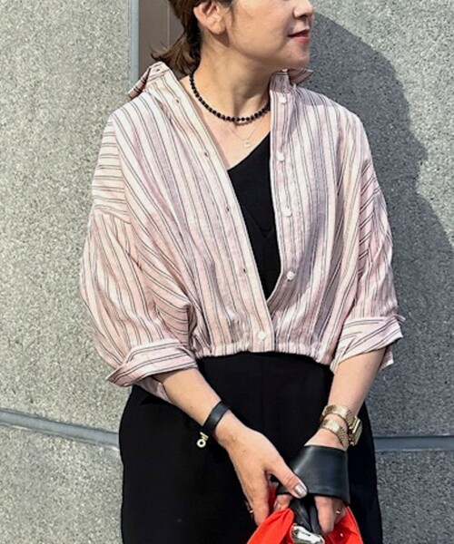 ブラウス シャツ ウォッシャブルドロストシャツ レディースの画像