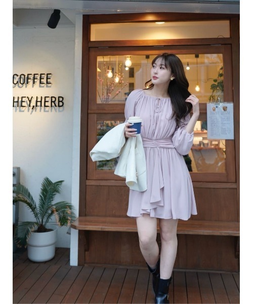 Her lip to ワンピース Anaelle Chiffon Mini Dress : ZOZOTOWN Yahoo