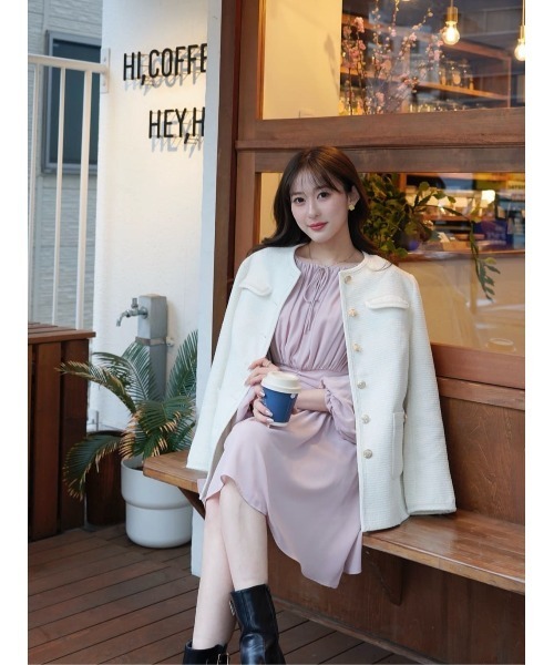 ハーリップトゥ♡ Anaelle Chiffon Mini Dress サイズS Anaelle Chiffon Mini Dress