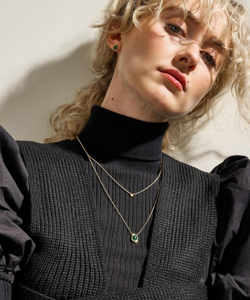 「SKAGEN」 ネックレス FREE グリーン レディース_4