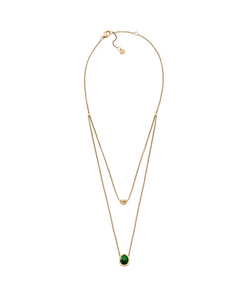 「SKAGEN」 ネックレス FREE グリーン レディース_5