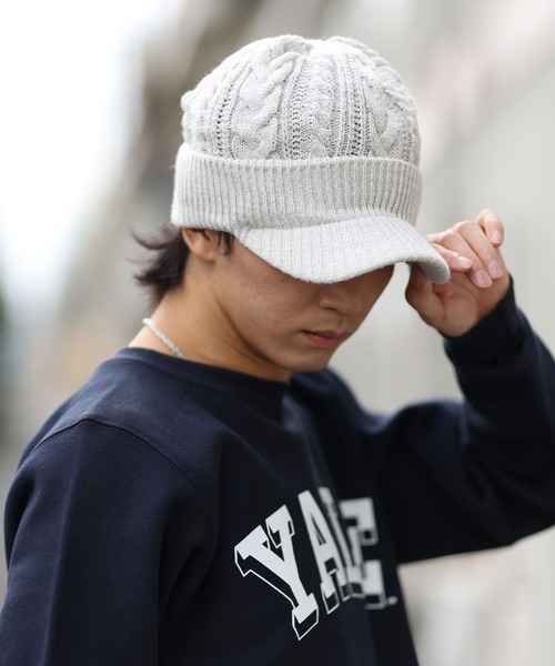 「AMBIGUOUS」 ニットキャップ FREE ブラックミックス メンズ_画像4