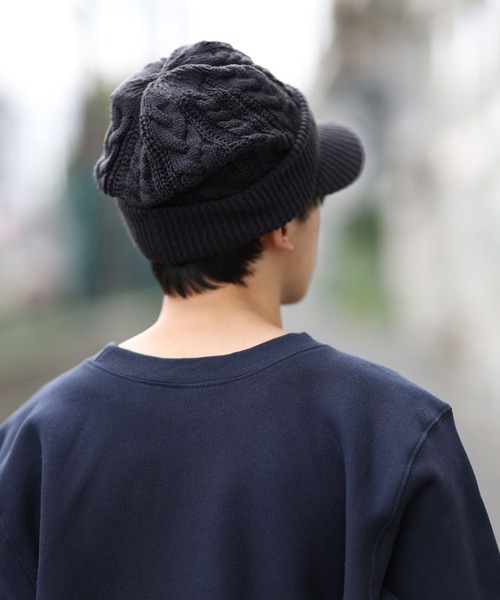 「AMBIGUOUS」 ニットキャップ FREE ブラックミックス メンズ_画像7
