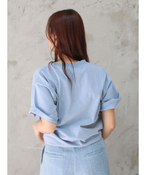 tシャツ ヴィンテージウォッシュロゴビックTee レディースの画像