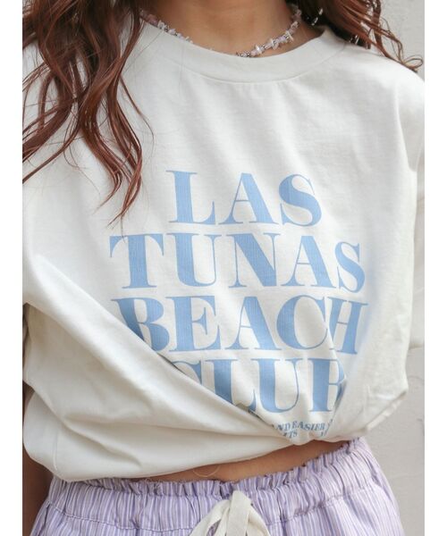 tシャツ ヴィンテージウォッシュロゴビックTee レディースの画像