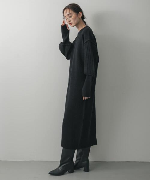 「SENSE OF PLACE by URBAN RESEARCH」 ニットワンピース ONE モカ レディース_画像6