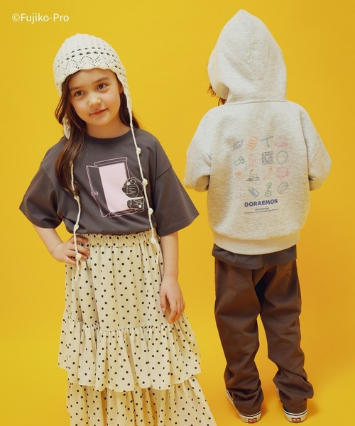 GLOBAL WORK（グローバルワーク） tシャツ ドラえもん/ダンボールZIP